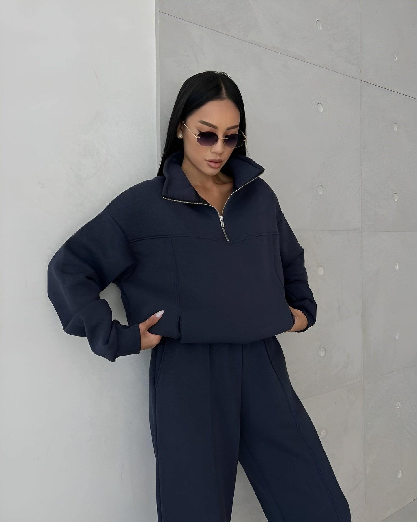 Relaxed ZAVANIA — Oversized Sweatshirt & Jogginghosen-Set