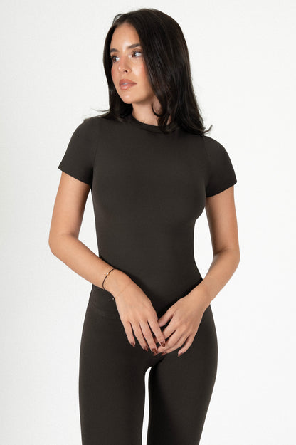 Fitted T-Shirt Espresso