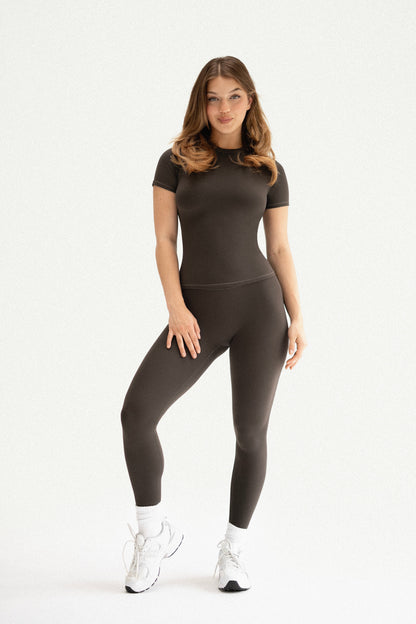 Fitted T-Shirt Espresso